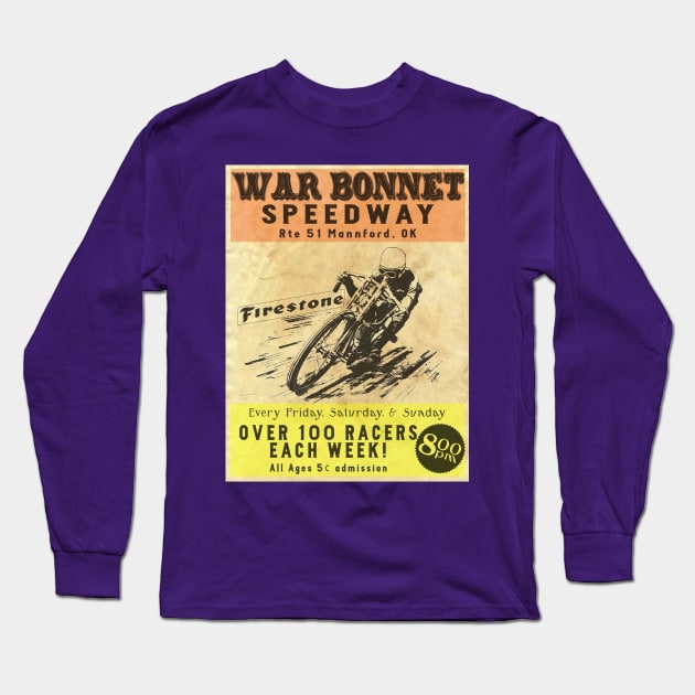 War Bonnet Speedway Long Sleeve T-Shirt by ok2do